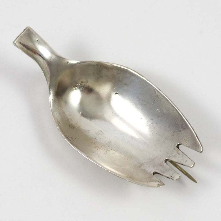 Silver Spork Pin