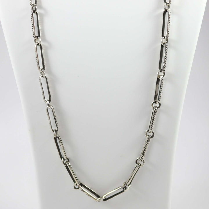 Silver Stamped Chain