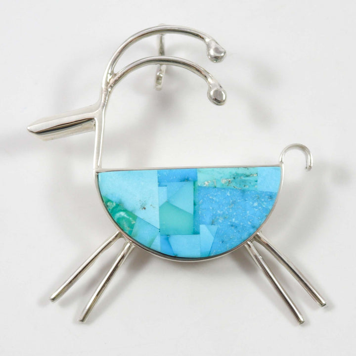 Turquoise Pin and Pendant