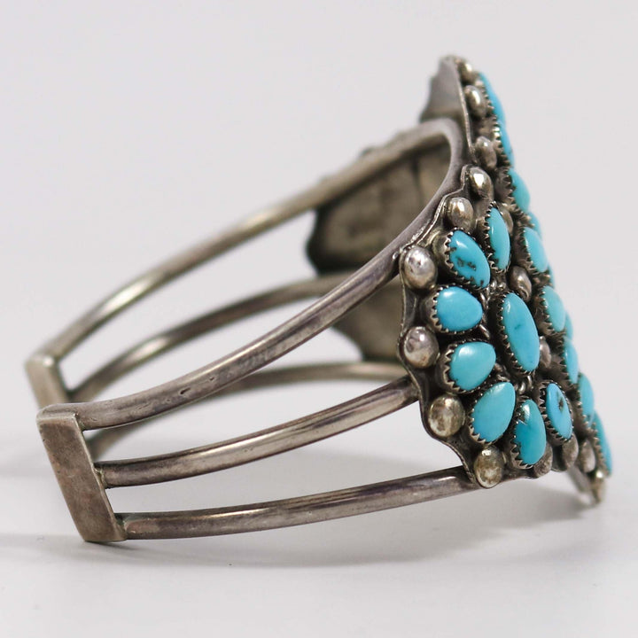 1960s Turquoise Cluster Cuff by Vintage Collection - Garland's