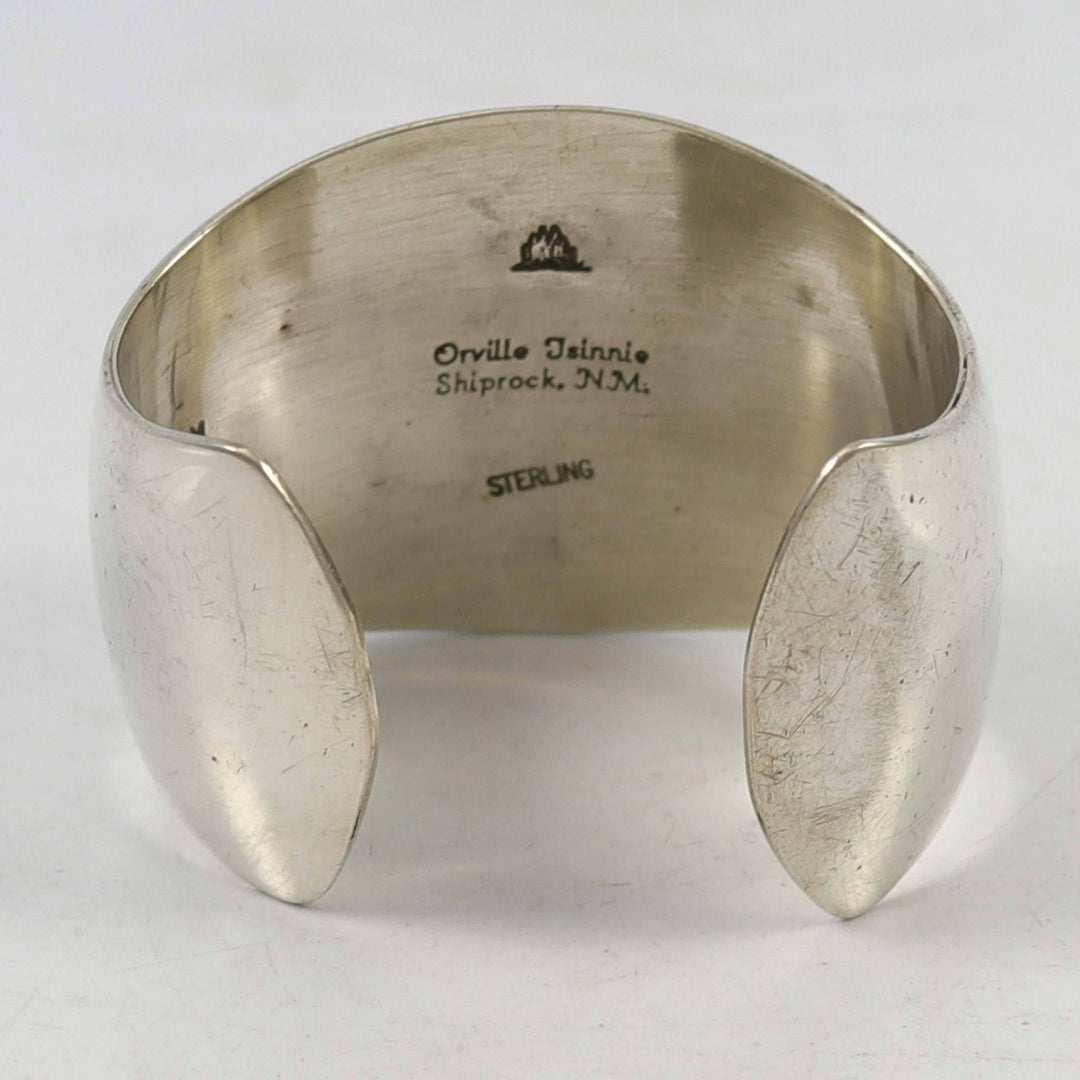 Silver Cuff Bracelet by Orville Tsinnie - Garland's