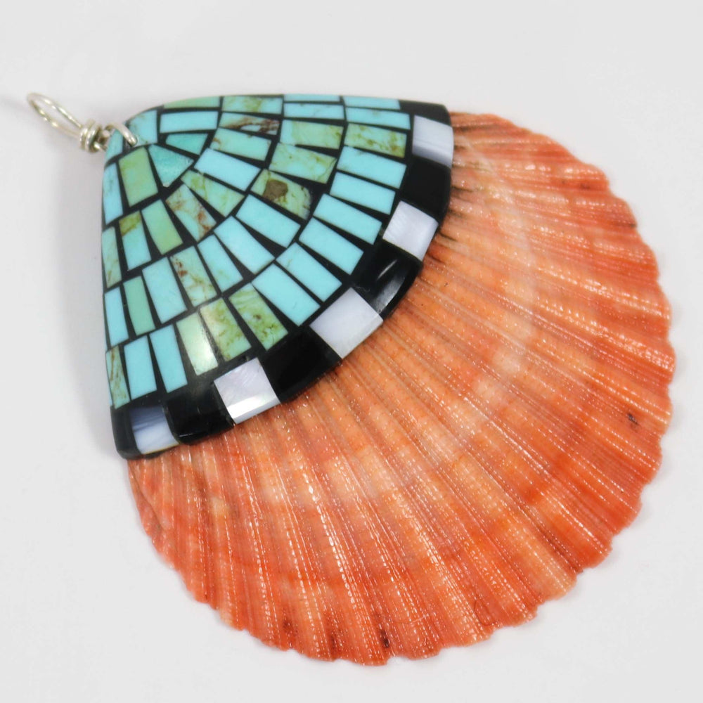 Shell Inlay Pendant by Charlene Reano - Garland's