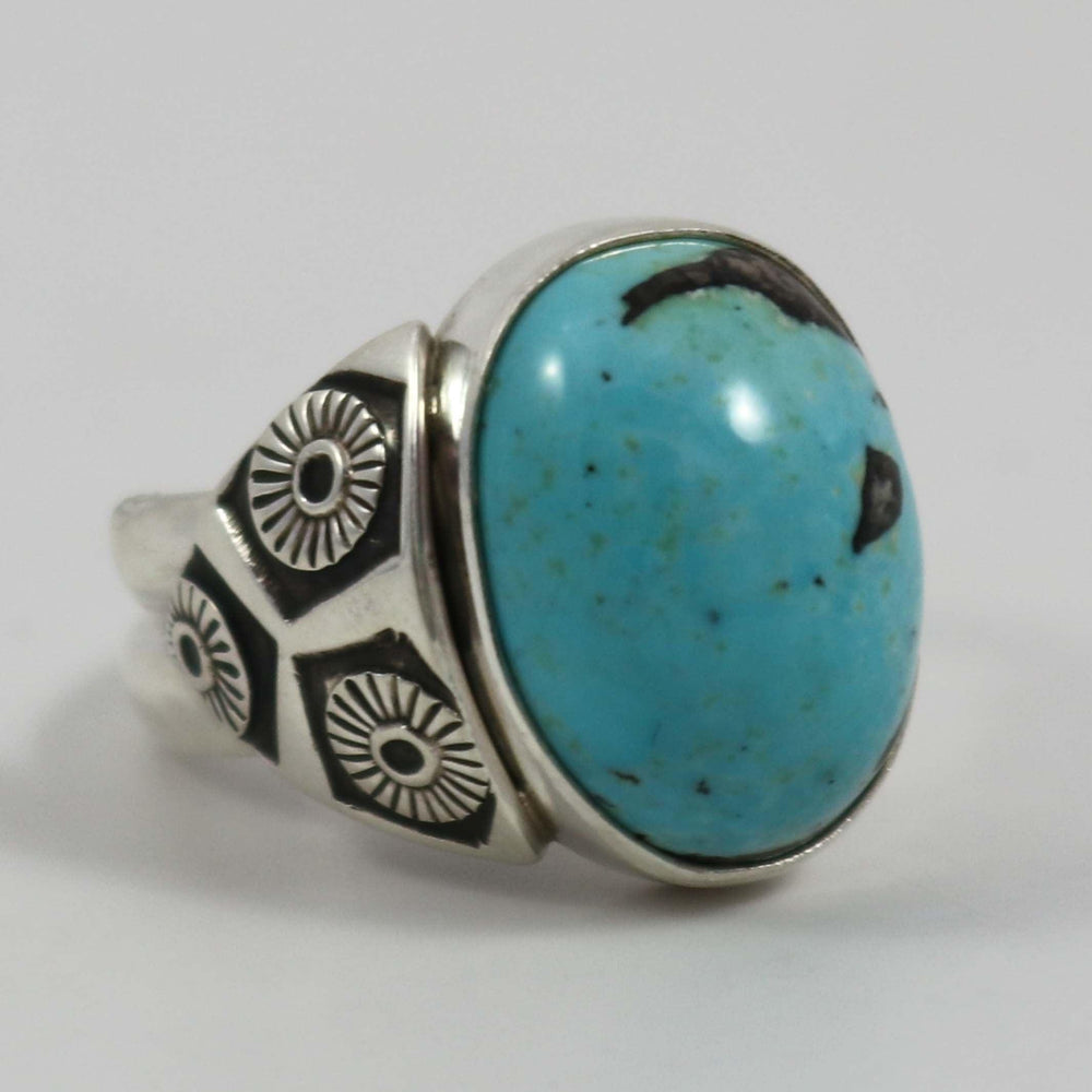 Persian Turquoise Ring by Steve Yellowhorse - Garland's