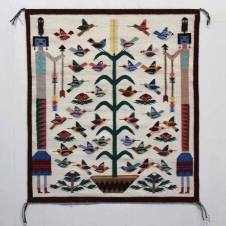 Tree of Life / Corn Pollen Chant, a Navajo Sandpainting Design - Garland's