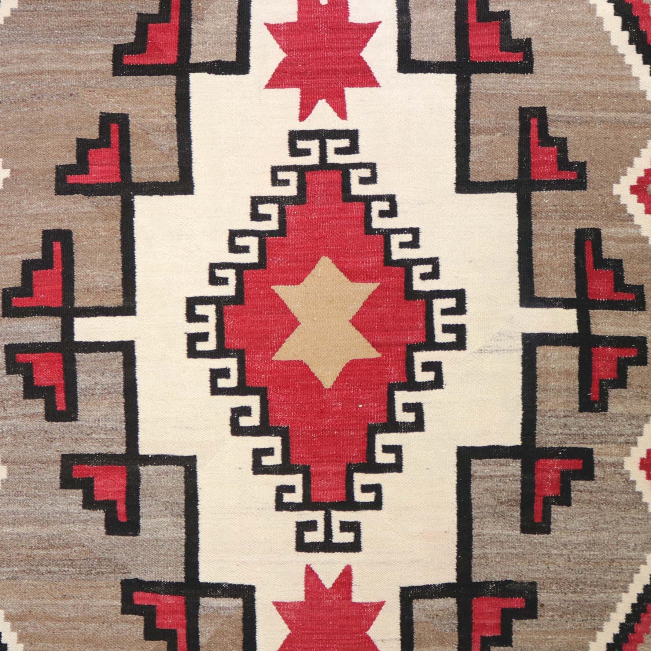 1920年代～ナバホラグNavajo Rug ネイティブ本物アリゾナインディアン 貴重 本物 ナバホ族 アーティスト製作 ラグ ナバホラグ NAVAJO