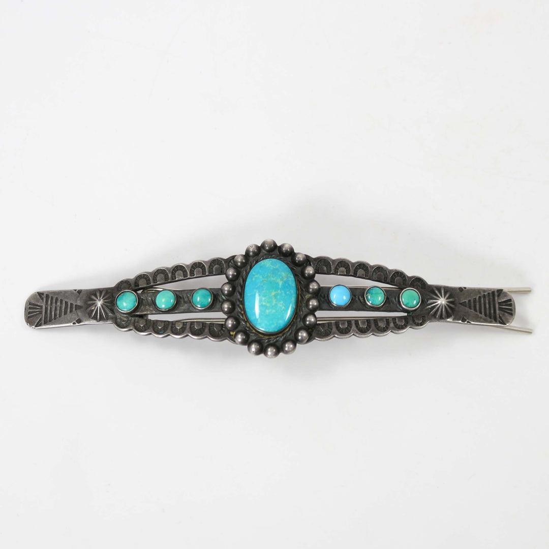 1930s Turquoise Hair Clip by Vintage Collection - Garland's