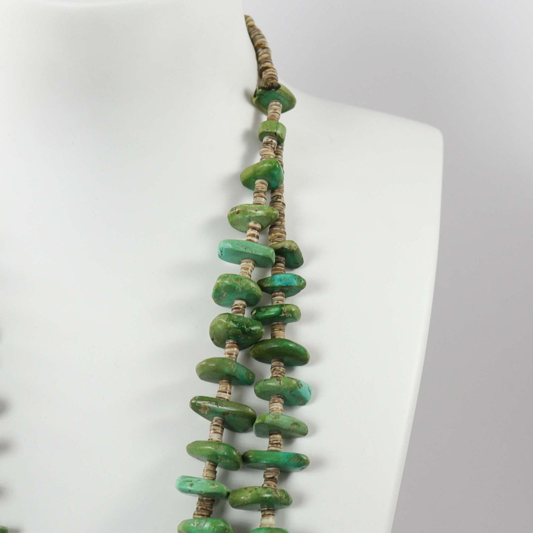1940s Fox Turquoise Necklace by Vintage Collection - Garland's