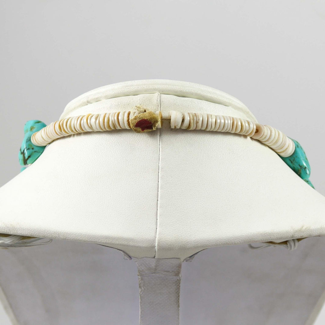 1940s Turquoise and Shell Necklace by Vintage Collection - Garland's