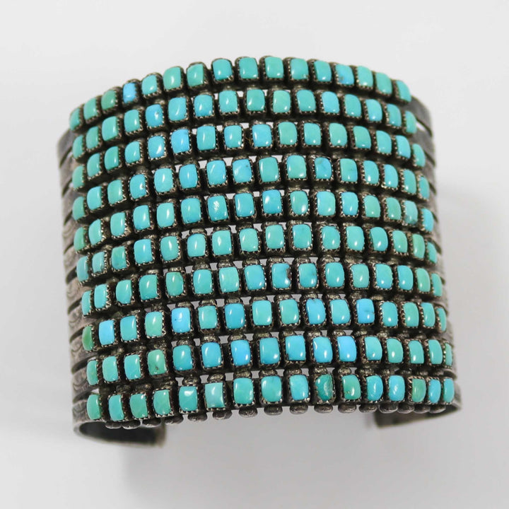 1940s Turquoise Row Bracelet by Vintage Collection - Garland's