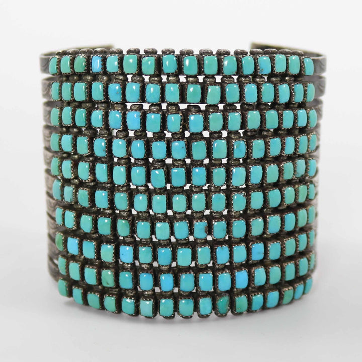 1940s Turquoise Row Bracelet by Vintage Collection - Garland's