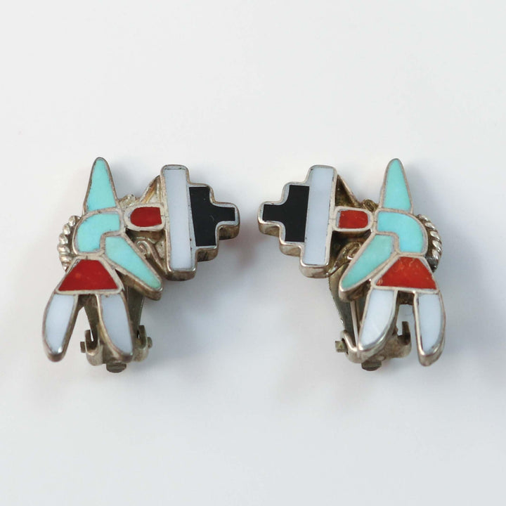 1960s Rainbow Man Clip Earrings by Vintage Collection - Garland's