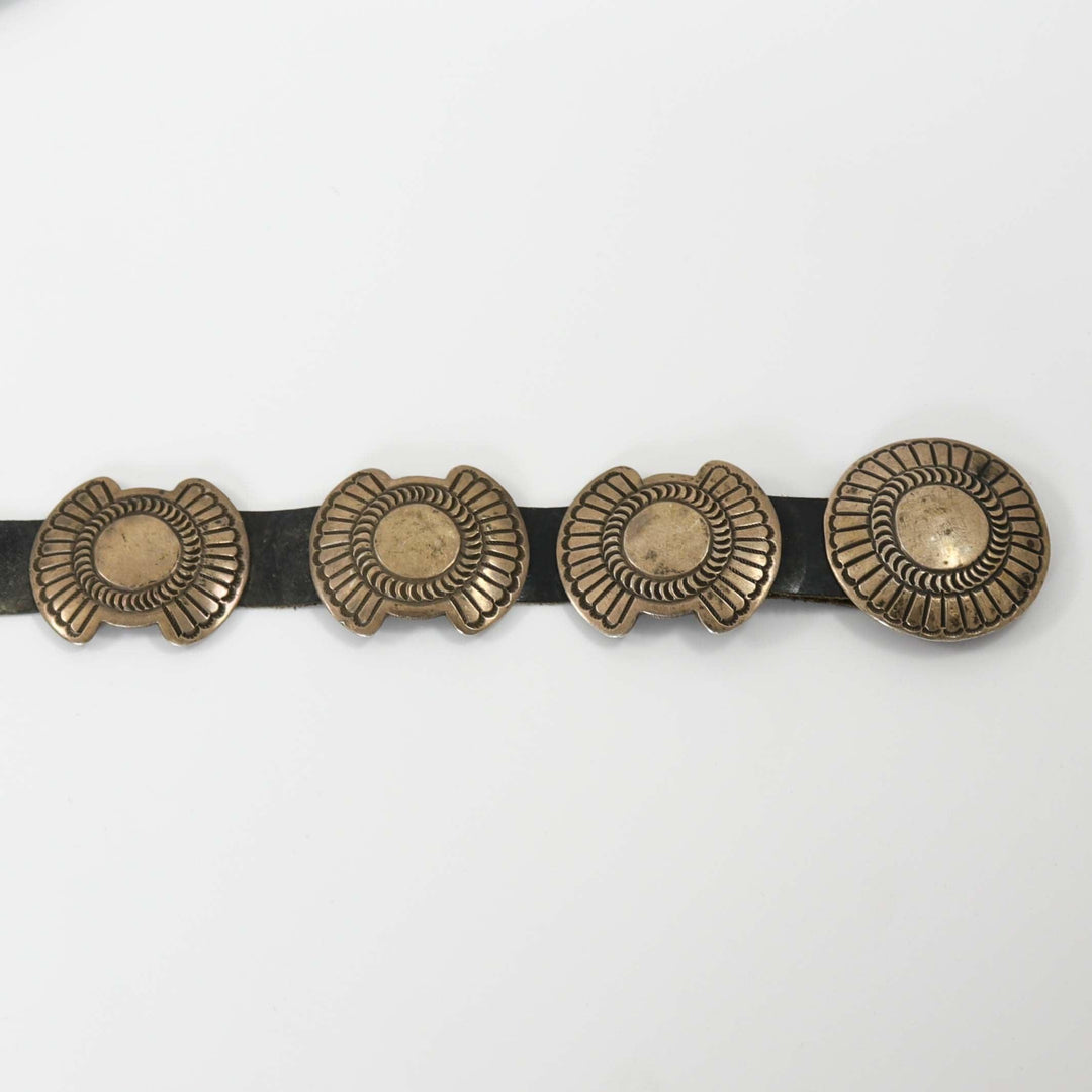 1960s Silver Concho Belt by Vintage Collection - Garland's