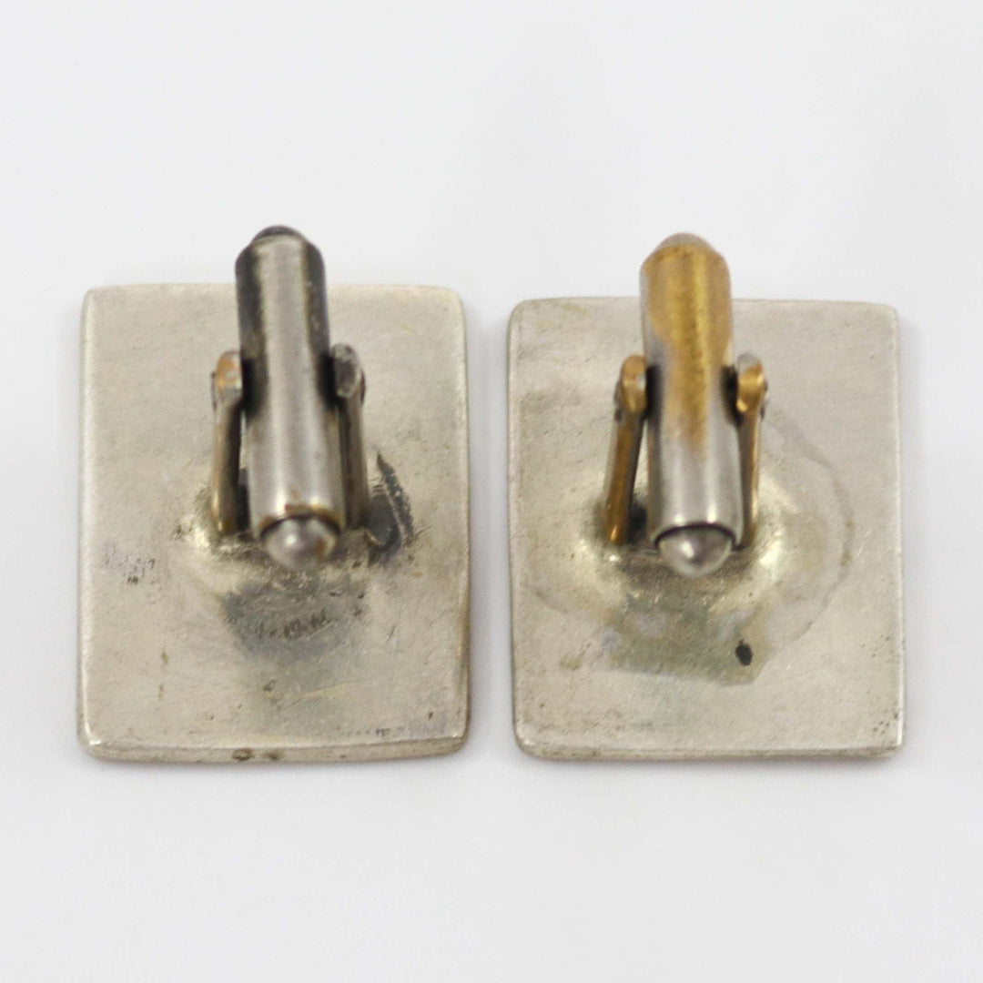 1970s Chip Inlay Cufflinks by Vintage Collection - Garland's