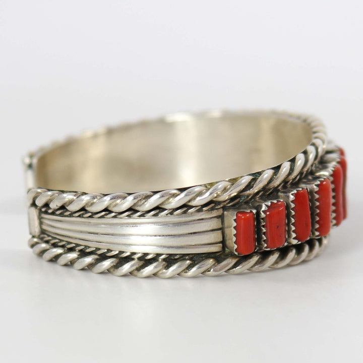 1970s Coral Cuff by Tommy Tso Sr. - Garland's