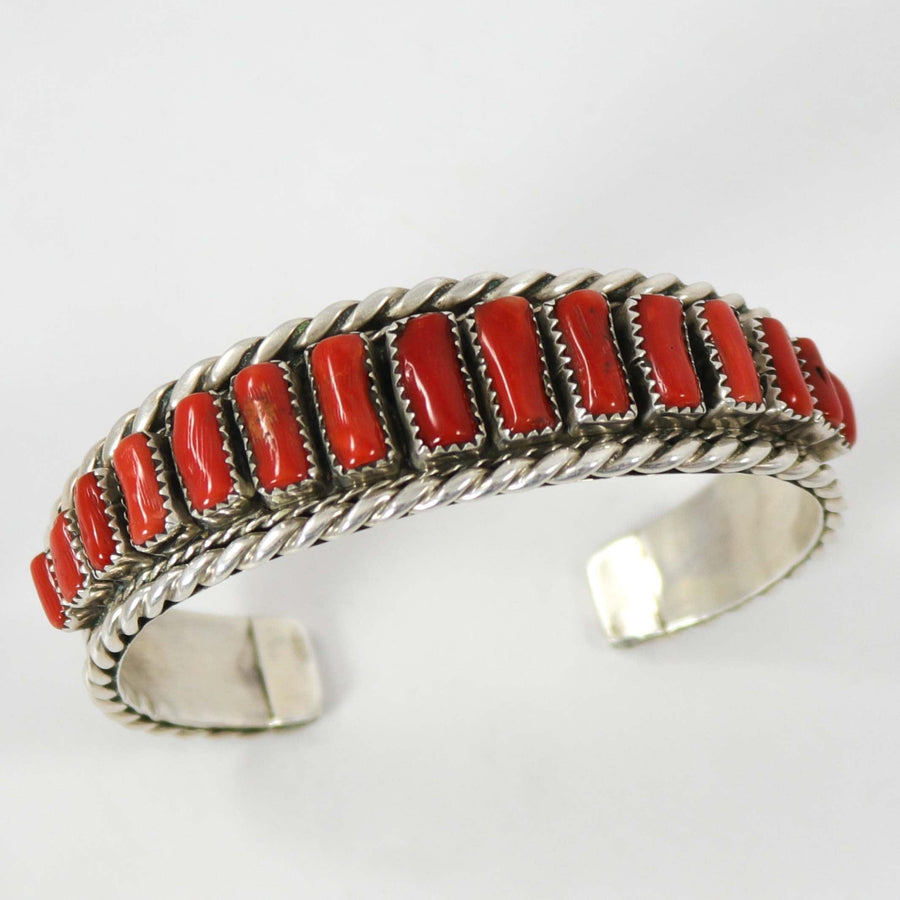 1970s Coral Cuff by Tommy Tso Sr. - Garland's