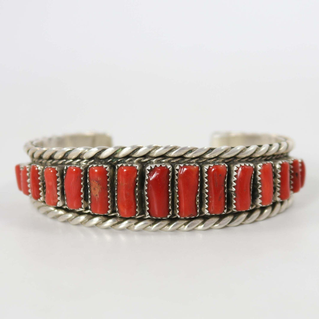 1970s Coral Cuff by Tommy Tso Sr. - Garland's