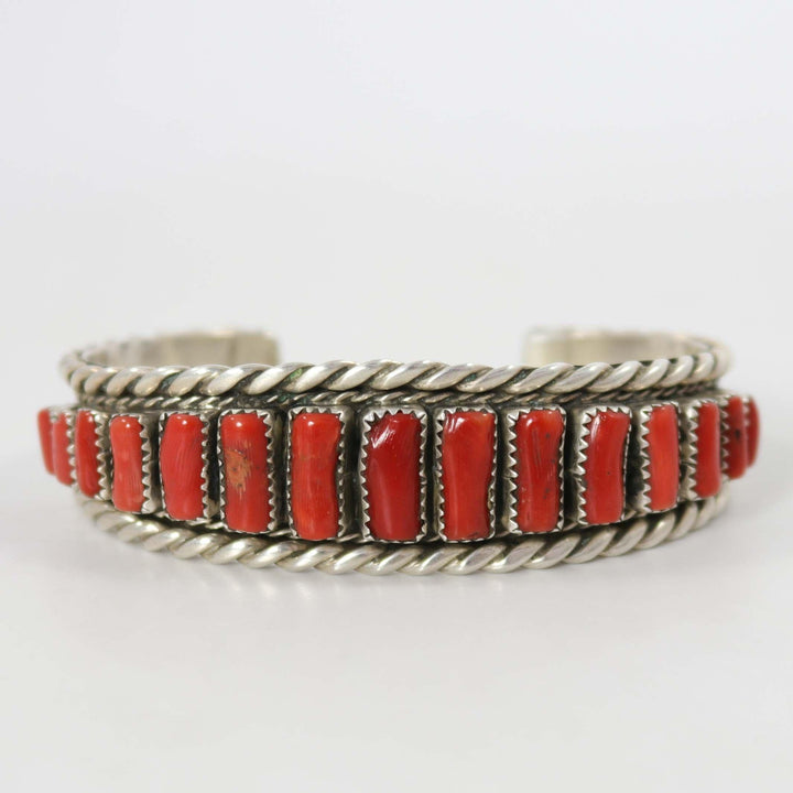 1970s Coral Cuff by Tommy Tso Sr. - Garland's