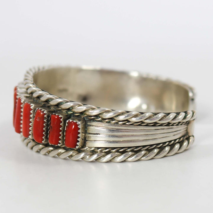 1970s Coral Cuff by Tommy Tso Sr. - Garland's