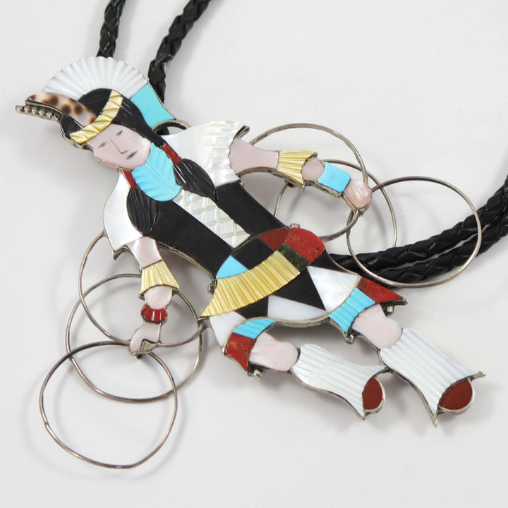 1970s Hoop Dancer Bola Tie by Jonathan Beyuka - Garland's