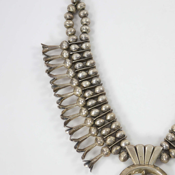 1970s Squash Blossom Necklace by L. Burnside - Garland's