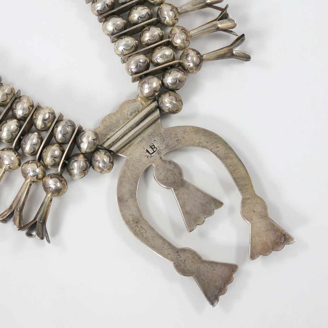 1970s Squash Blossom Necklace by L. Burnside - Garland's