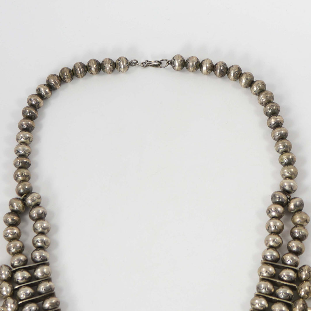 1970s Squash Blossom Necklace by L. Burnside - Garland's