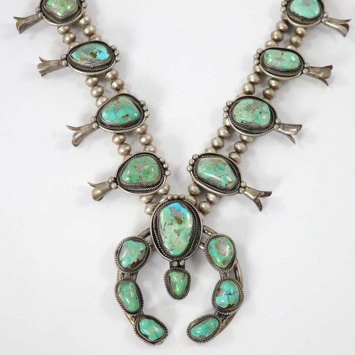 1970s Turquoise Squash Blossom by Vintage Collection - Garland's