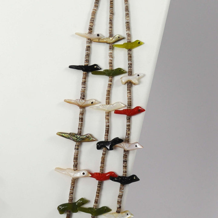 1970s Zuni Fetish Necklace by Jennie Tsikewa - Garland's