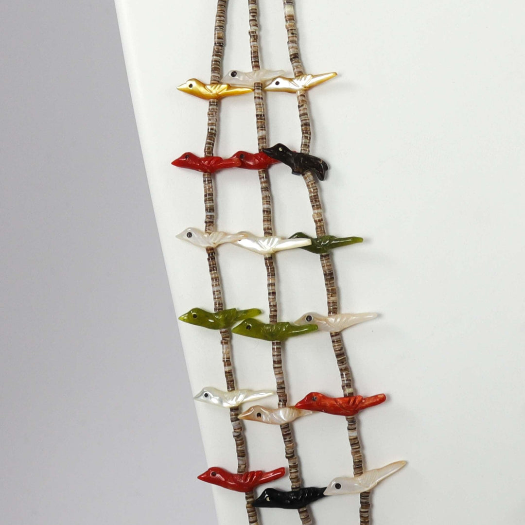 1970s Zuni Fetish Necklace by Jennie Tsikewa - Garland's