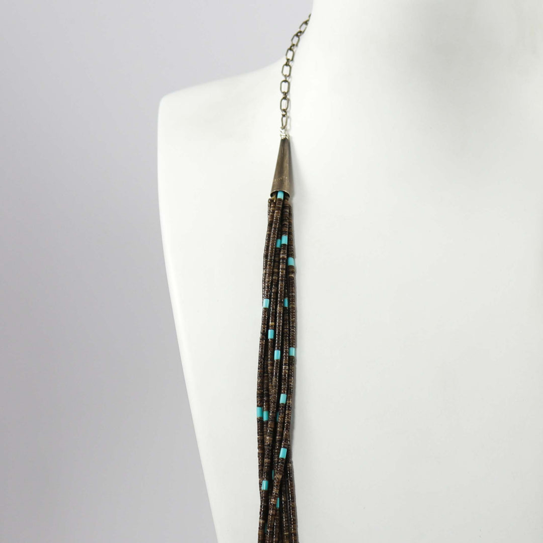 1980s Heishi Bead Necklace by Calvin Lovato - Garland's