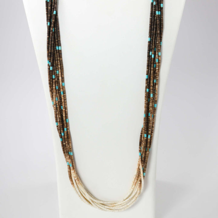 1980s Heishi Bead Necklace by Calvin Lovato - Garland's