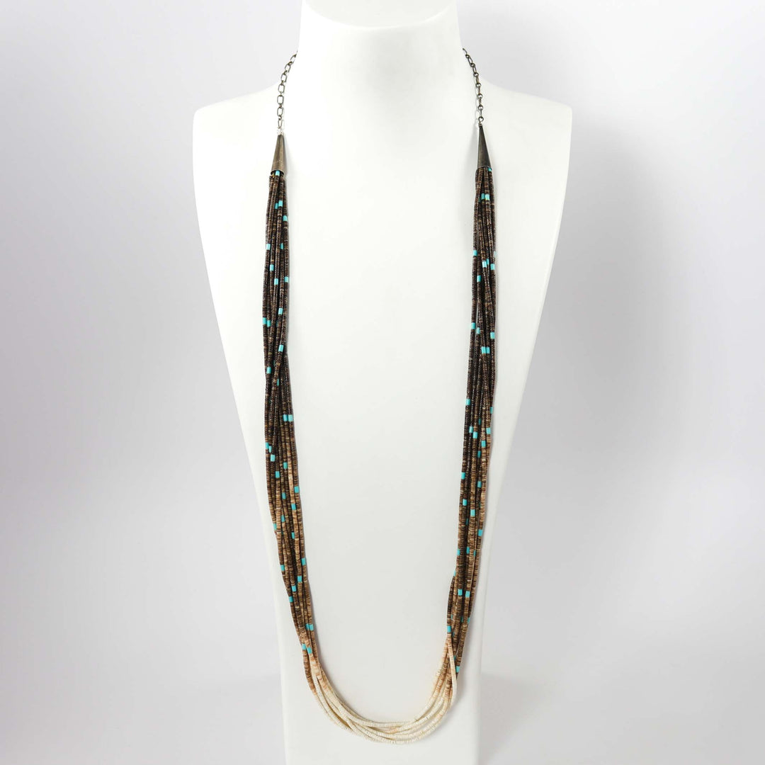 1980s Heishi Bead Necklace by Calvin Lovato - Garland's