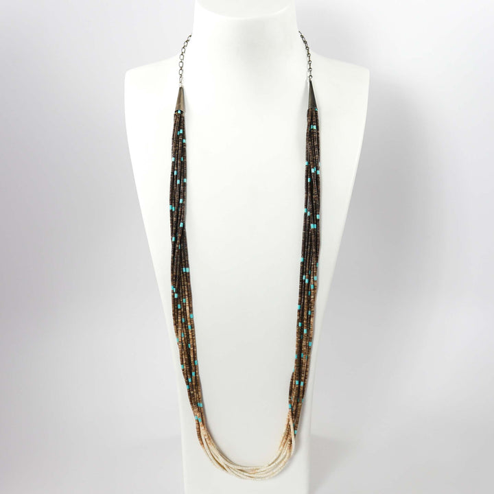 1980s Heishi Bead Necklace by Calvin Lovato - Garland's