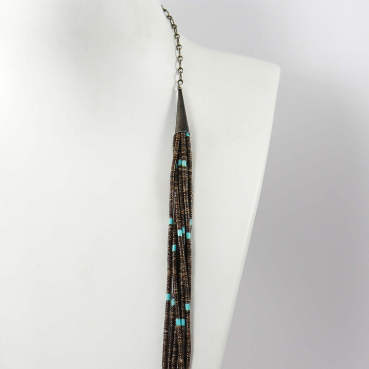 1980s Heishi Bead Necklace by Calvin Lovato - Garland's