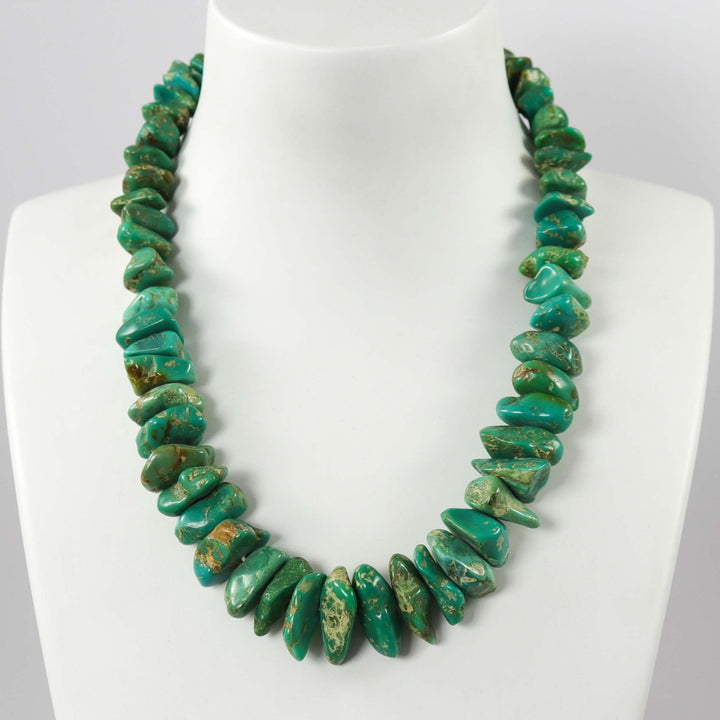 1980s Turquoise Chunk Necklace by Vintage Collection - Garland's