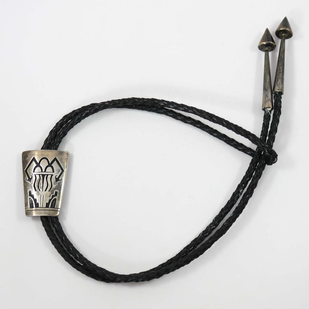 1990s Hopi Rain Bola Tie by Leon Lomakema - Garland's