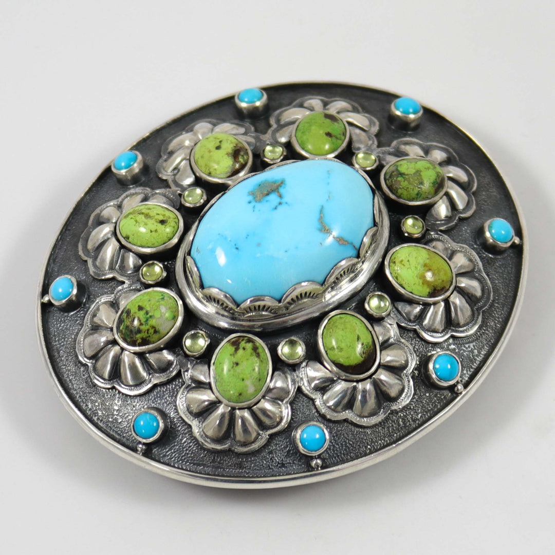 Turquoise and Gaspeite Buckle