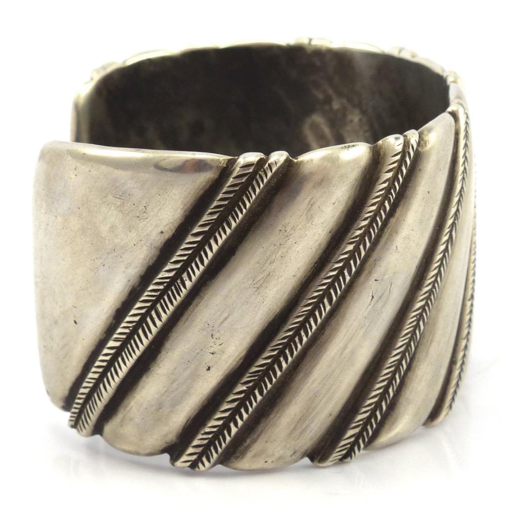 Coin Silver Cuff, Jock Favour, Jewelry, Garland's Indian Jewelry