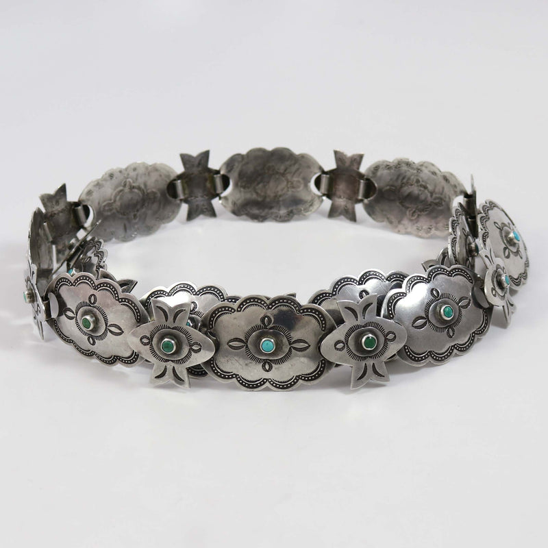 1950s Turquoise Link Concho Belt