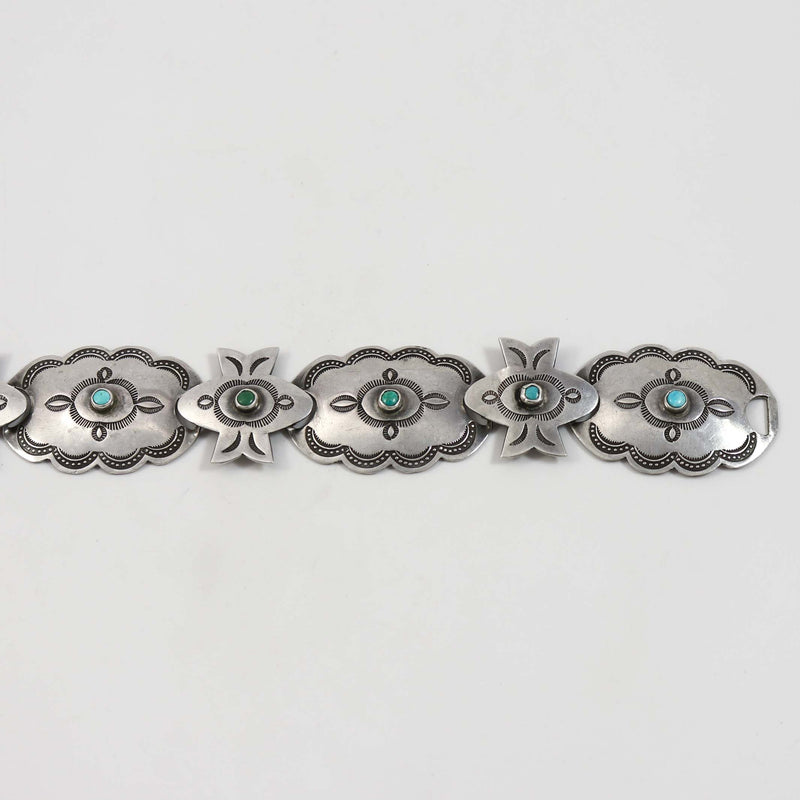1950s Turquoise Link Concho Belt