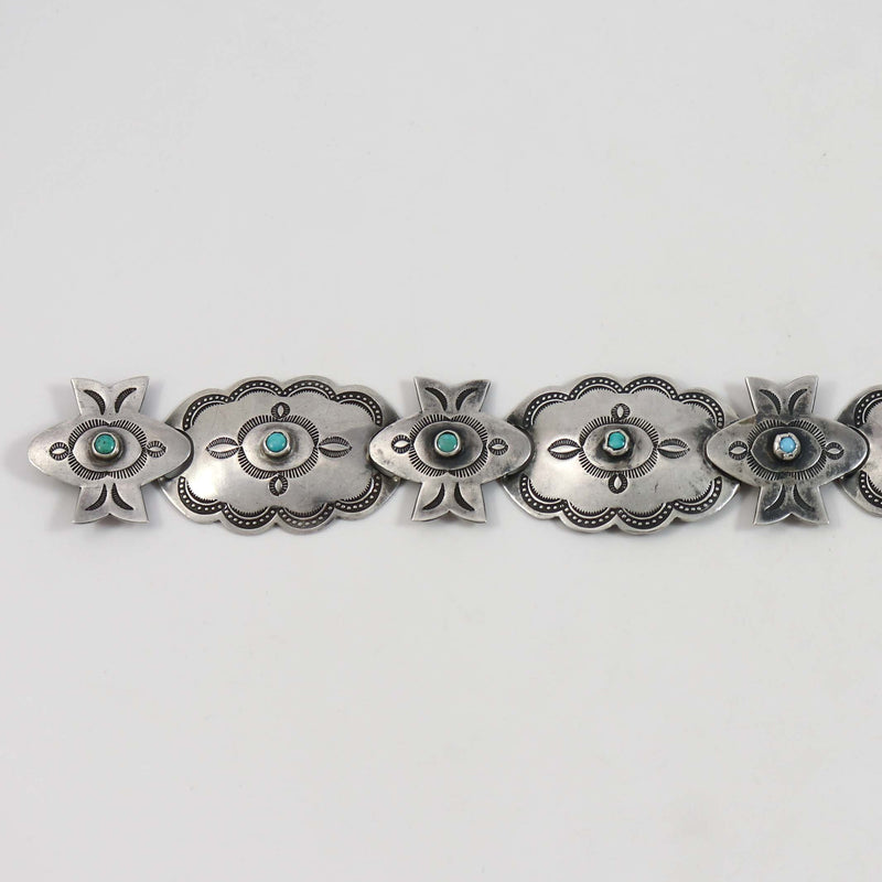 1950s Turquoise Link Concho Belt