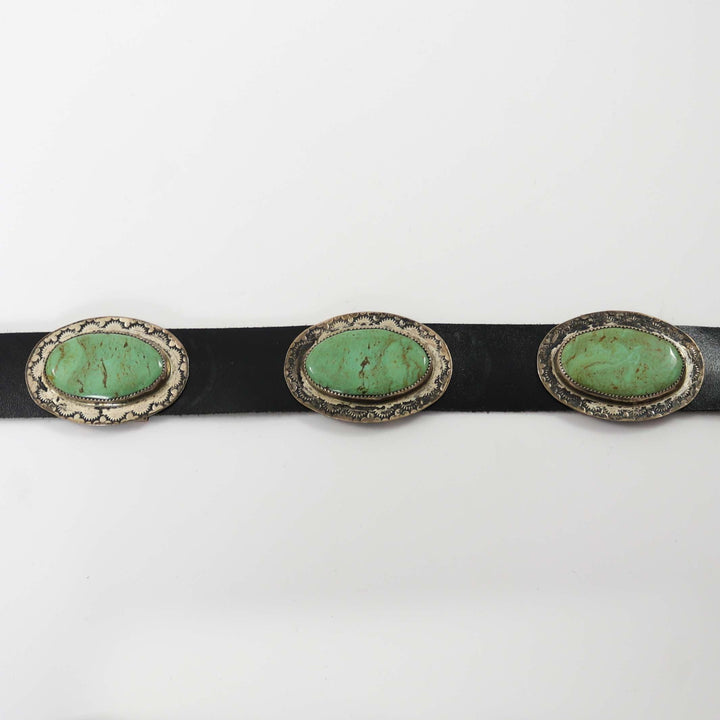 1980s Turquoise Concho Belt