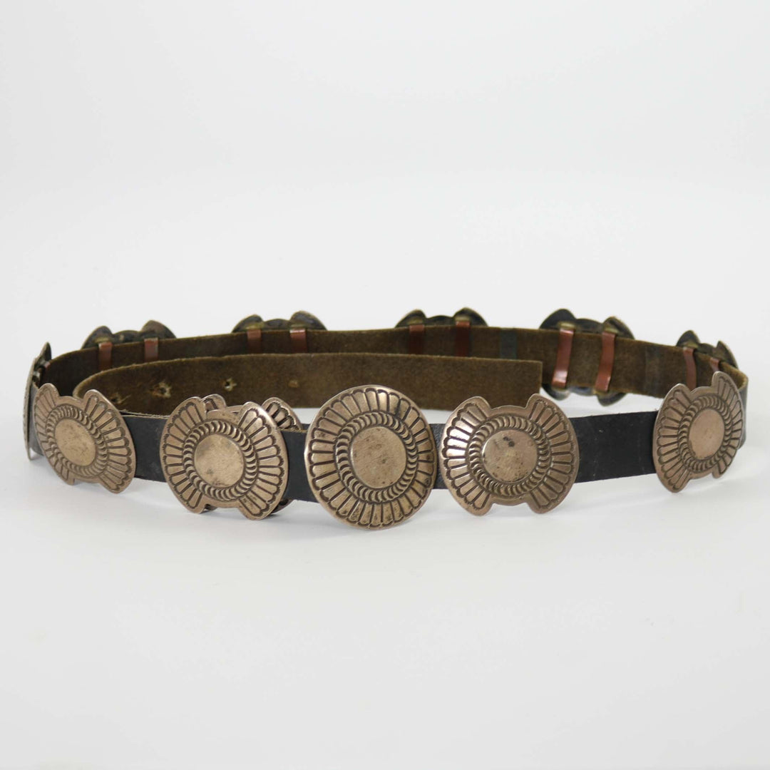 1960s Silver Concho Belt by Vintage Collection - Garland's