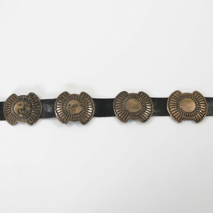 Ceinture Concho argentée des années 1960