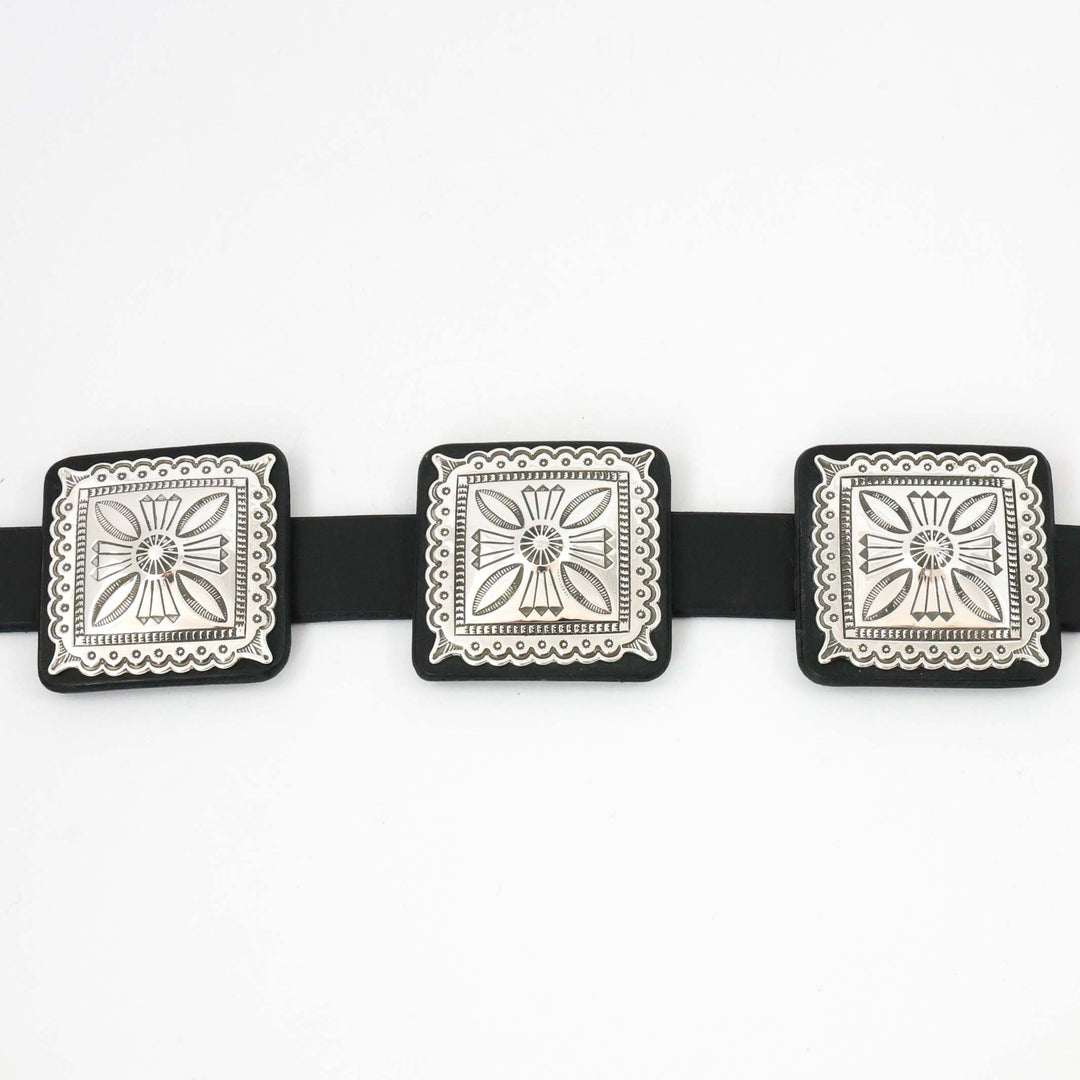 Silver and Turquoise Concho Belt