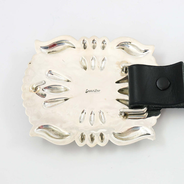 Silver and Turquoise Concho Belt
