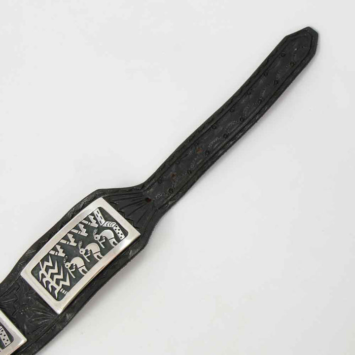 Flute Player Concho Belt