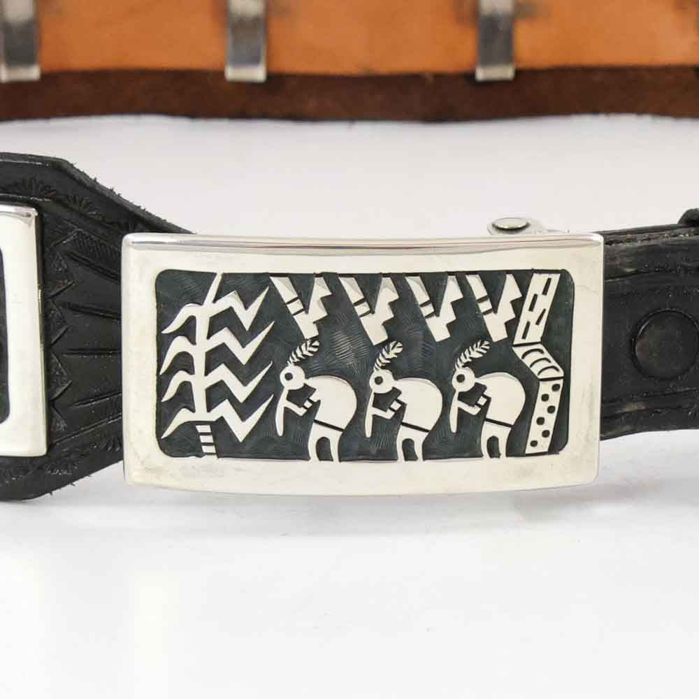 Flute Player Concho Belt
