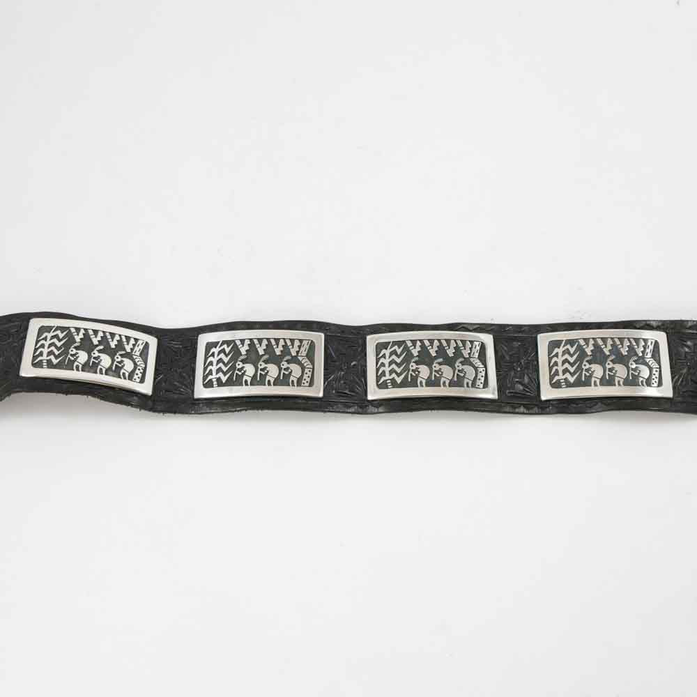 Flute Player Concho Belt