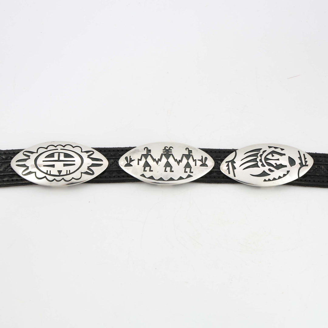 Hopi Overlay Concho Belt